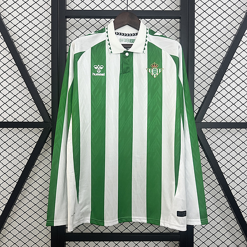 24-25 Long Sleeve Real Betis Home S-XXL